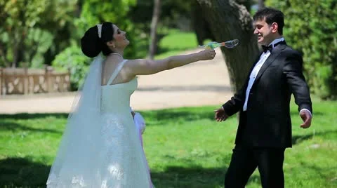 Bride and groom 3 Stock Footage 11144088