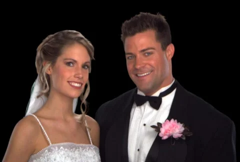 Bride and Groom Close Up Stock Footage 754930