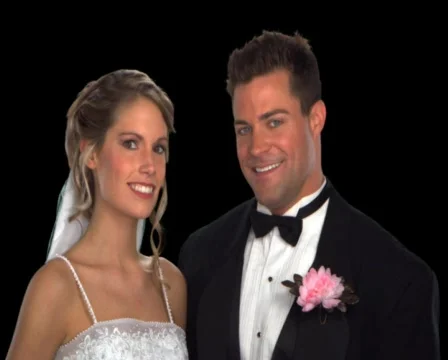 Bride and Groom Close Up Stock Footage 754932