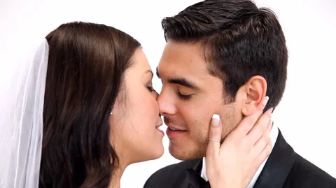 Bride And Groom Close Up Stock Footage 43356130