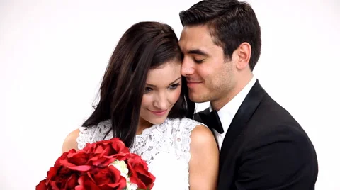 Bride And Groom Close Up Stock Footage 43356164