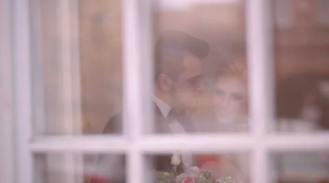 Bride and groom during the wedding ceremony. Stock Footage 61784342