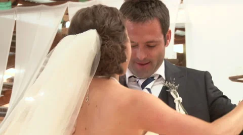 Bride and Groom First Dance Video stock 42311313
