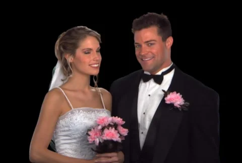 Bride and Groom Stock Footage 754926