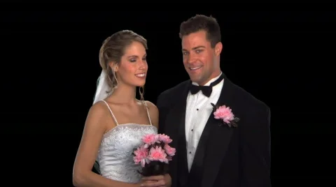 Bride and Groom Stock Footage 754928