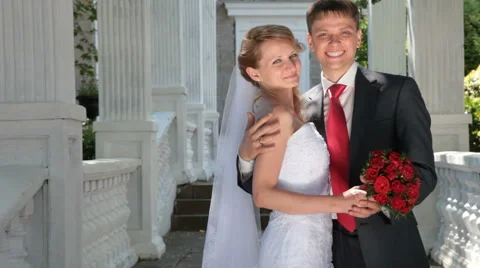 Bride and groom Stock Footage