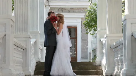 Bride and groom Stock Footage