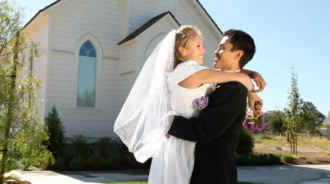 Bride And Groom Stock Footage 43354560