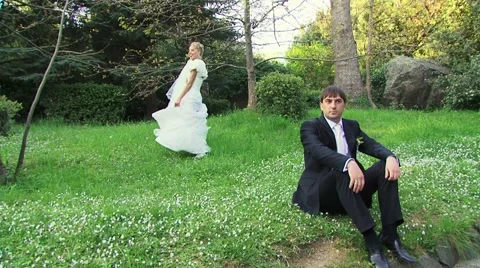 Bride And Groom Stock Footage 52486685