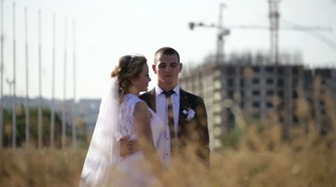 The bride and groom Stock Footage 66303745