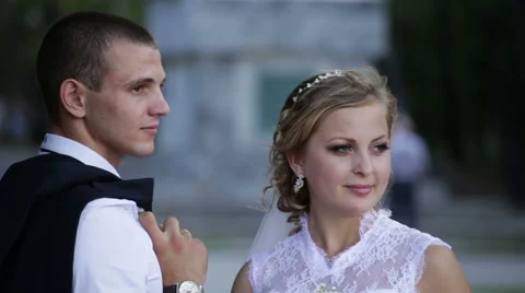 The bride and the groom Stock Footage 66303774