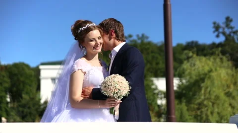 Bride and groom Stock Footage 67104799