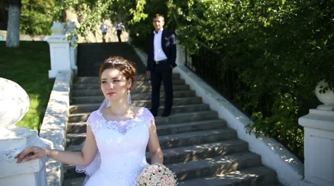 Bride and groom Stock Footage 67104983