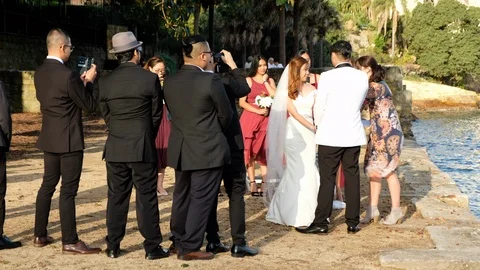 Bride and Groom Stock Footage 107450727