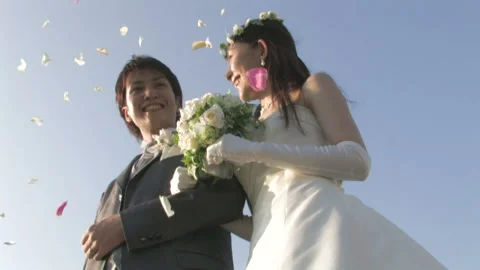 The Bride and Groom 库存影片 332756176