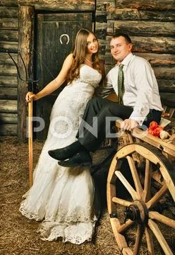Bride and groom Stock Photos