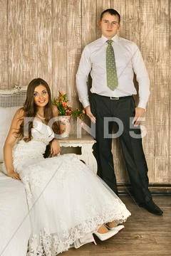 Bride and groom Stock Photos
