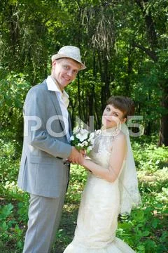 Bride and groom Stock Photos