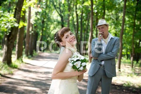 Bride and groom Stock Photos