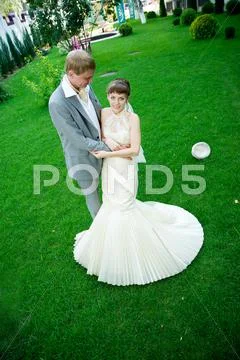 Bride and groom Stock Photos