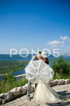 Bride and groom Stock Photos