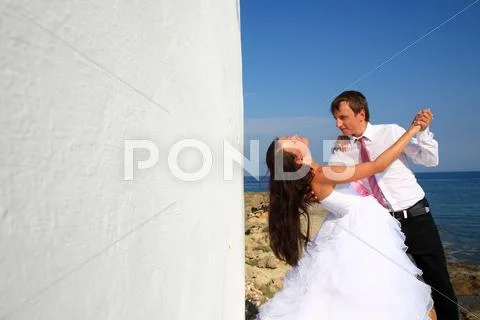 Bride and groom Stock Photos