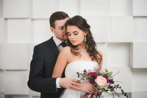 Bride and groom Stock Photos