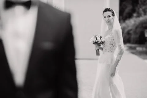 Bride and groom Foto stock
