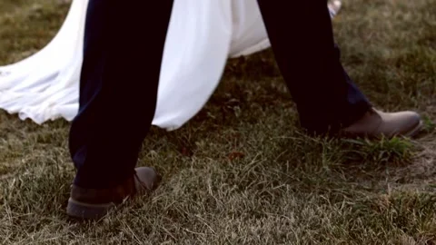 Bride and Groom Walking Video stock 270440752
