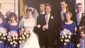 Bride and Groom Wedding Entourage Portrait 1950s Vintage Film Home Movie 391 HD Footage