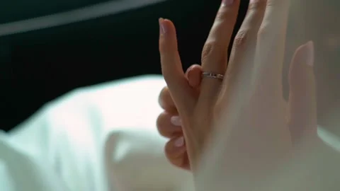 Bride and wedding ring Video stock 157218891