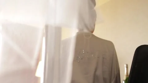 Bride back Stock Footage 49560299