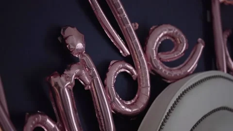 Bride to be ballons Stock Footage 156834410