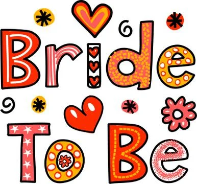 Bride to Be Text Stock-Illustration