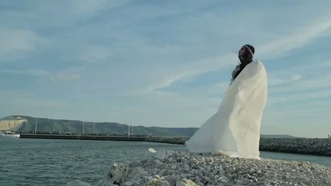 The bride in beautiful dress Stock Footage 69079108