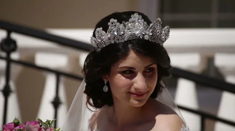 The bride with a bouquet. Clouse up Stock Footage 68905195