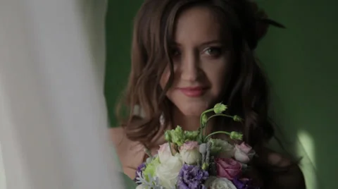 Bride bouquet Video stock 33170503