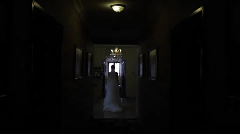 Bride with a bouquet Stock Footage 49328298