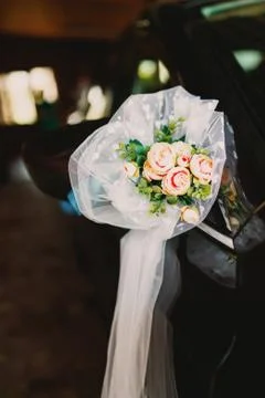 Bride with bouquet	 Stock Photos