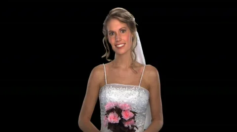 Bride Close Up 스톡 동영상 754934