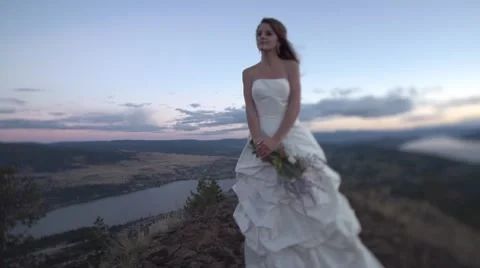 Bride Close Up Hands and Flower Bouquet Stock Footage 67904652