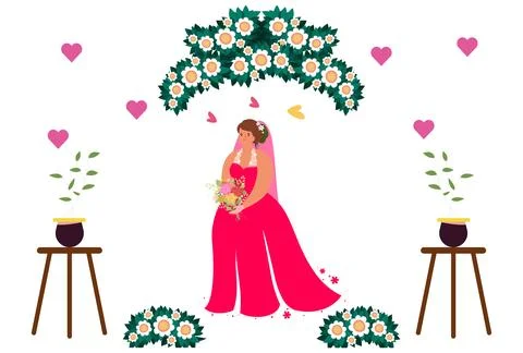 Bride Concept Illustration Stock Illustration