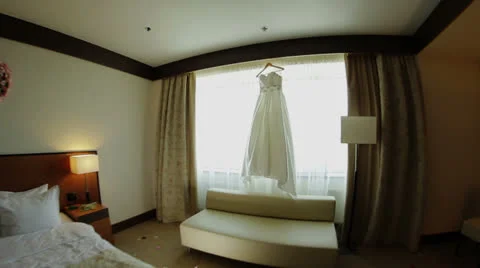 Bride Dress, Steadicam Stock Footage 24845069