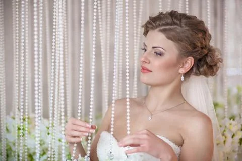 Bride flower studio Foto stock