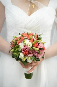 Bride with flowers 写真素材