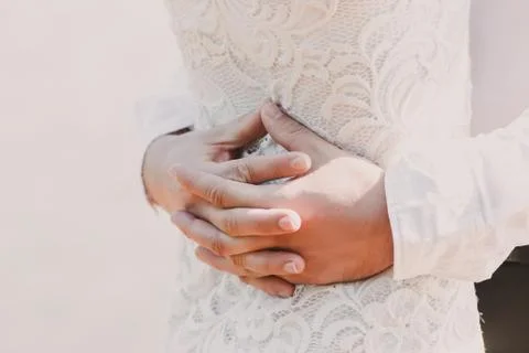Bride with garter	 Stock Photos