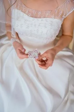Bride with a garter	 Stock Photos