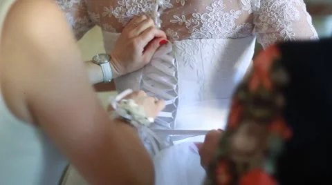 Bride getting ready Stock Footage 51167981