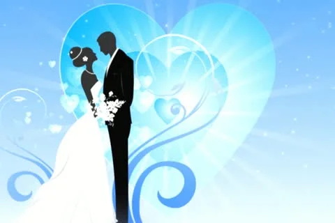 Bride &amp; Groom Background 01 Stock Footage 10873686