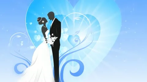 Bride &amp; Groom Background 01 HD Stock Footage 10873601